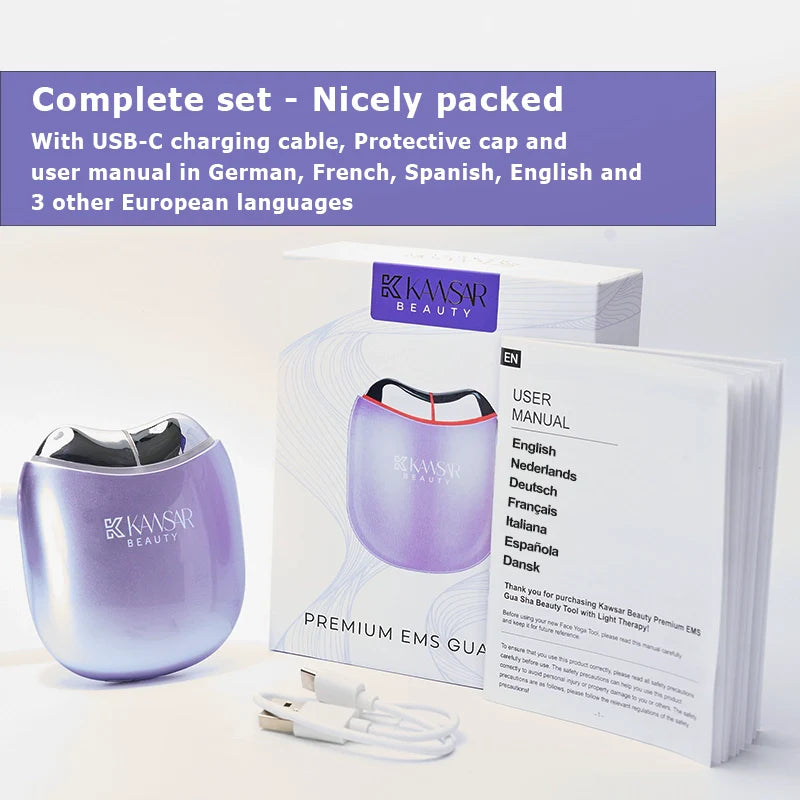 EMS Gua Sha | Huidverzorgings & Beauty tool met Lichttherapie