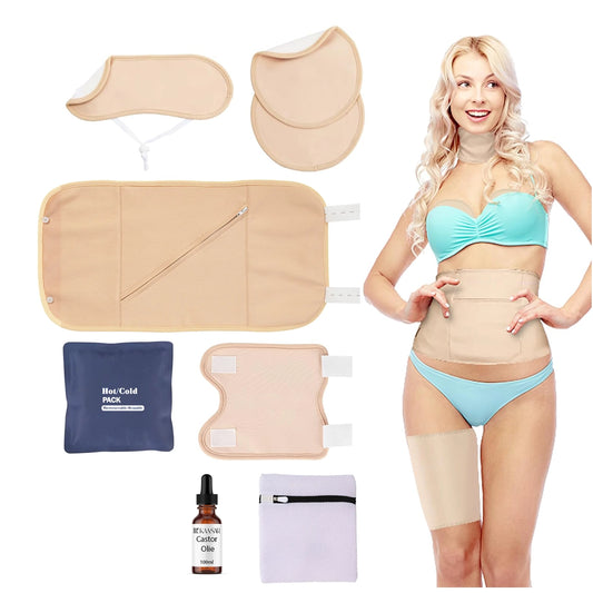 The Restore Wrap Set – 8-delige castorolie-wrapset