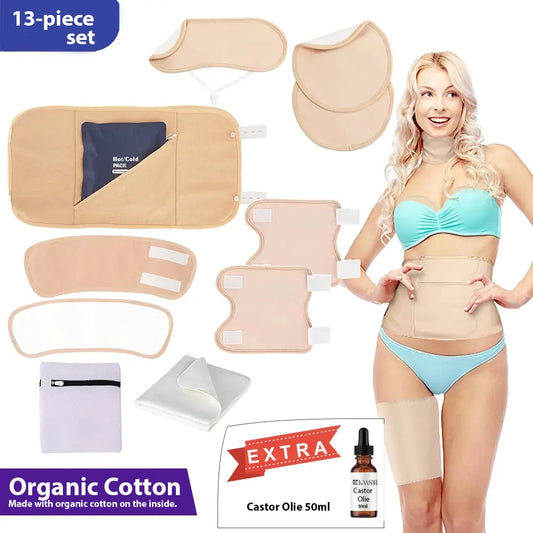 The Restore Wrap Set – 12-delige castorolie-wrapset
