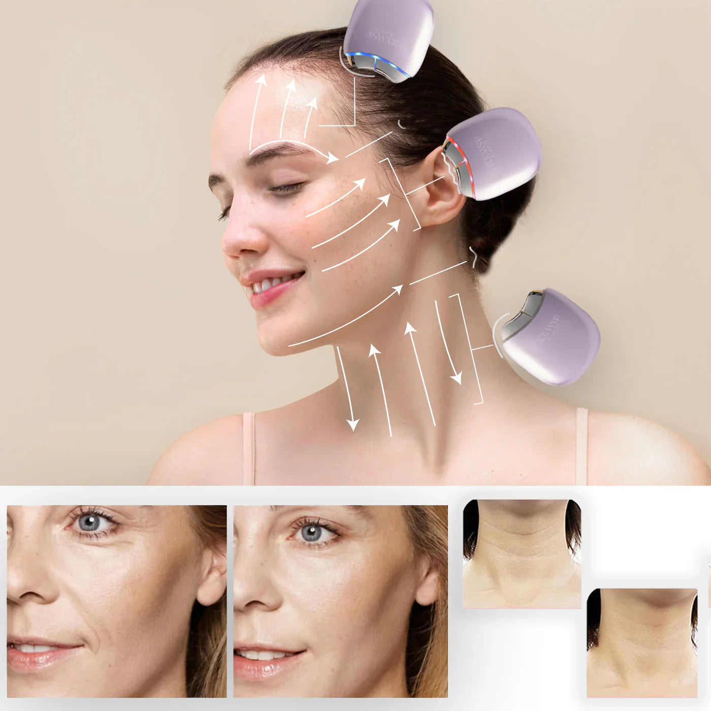 EMS Gua Sha | Appareil de soin et de beauté avec luminothérapie
