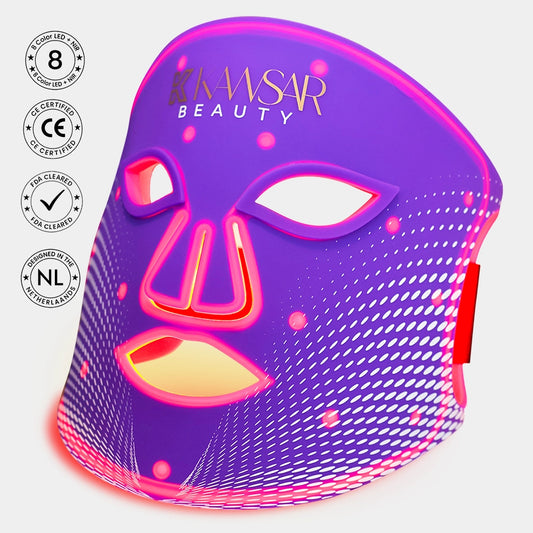 LED Masker – Gezichtsmasker Lichttherapie met 7 Modi & NIR Licht