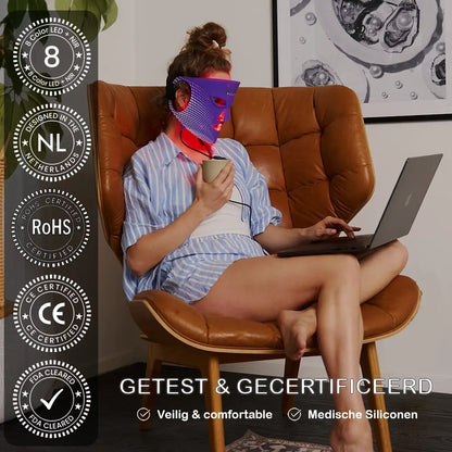 LED Gezichtsmasker – LED Masker met 7 Modi & NIR Lichttherapie