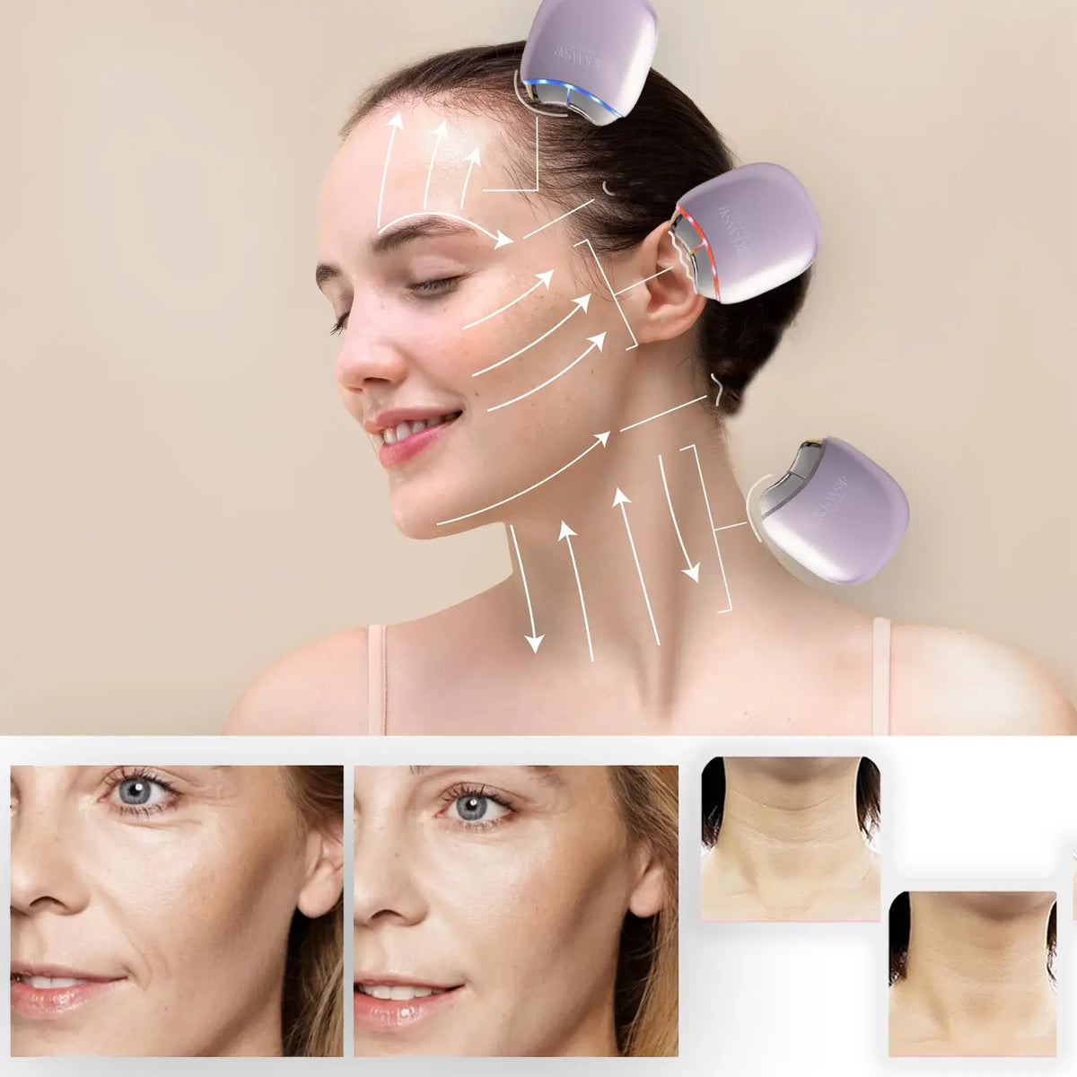 EMS Gua Sha met LED-licht - The Sculpt Tool