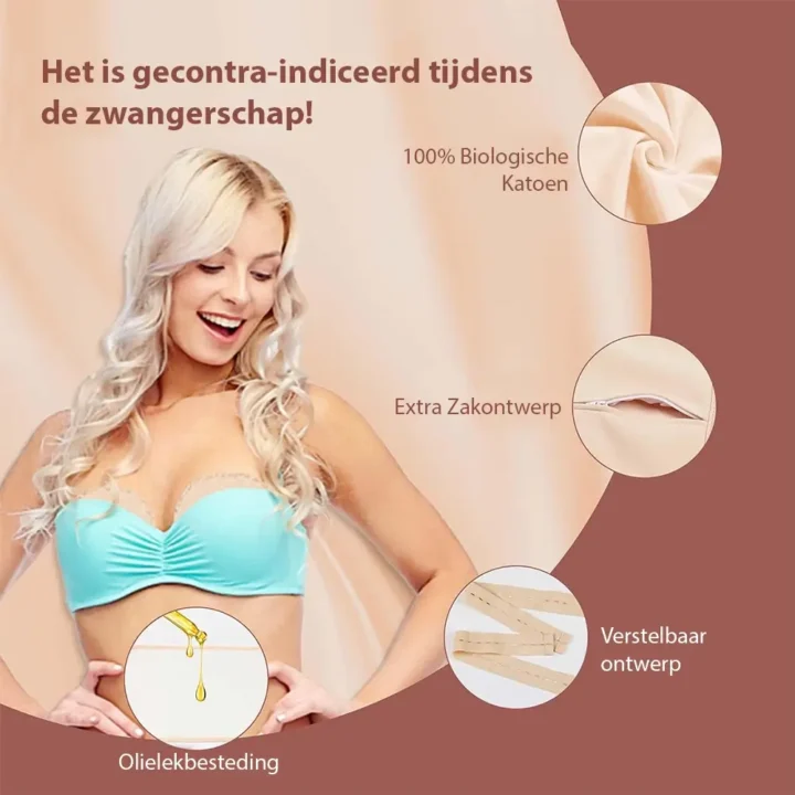 Castor Olie Pack Set – 8-Delig – 100% Biologisch Katoen – Voor Buik, Nek, Borsten, Benen & Armen - Afbeelding 3