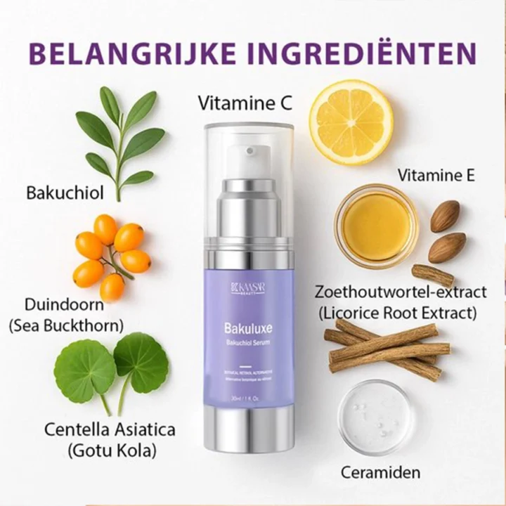 Bakuchiol Serum – Natuurlijk Retinol Alternatief voor Gevoelige Huid en Andere Huidtypes - Afbeelding 2
